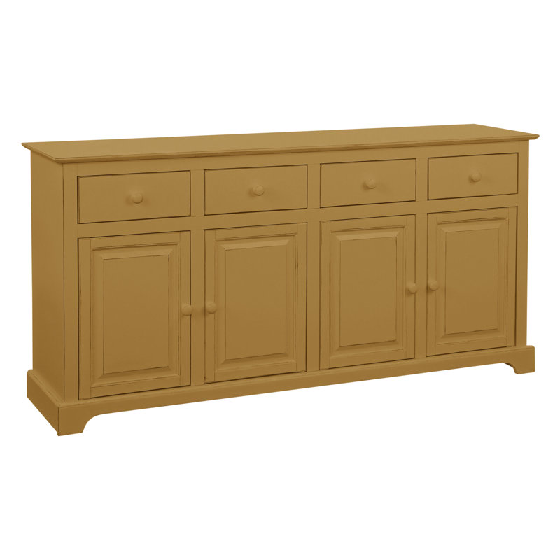 Hues 70'' W Solid Wood Sideboard, Honey