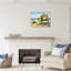 «Lifeguard Hut On Beach» encadré sur bois par Robin Altman, peinture-1189829230-1189829217