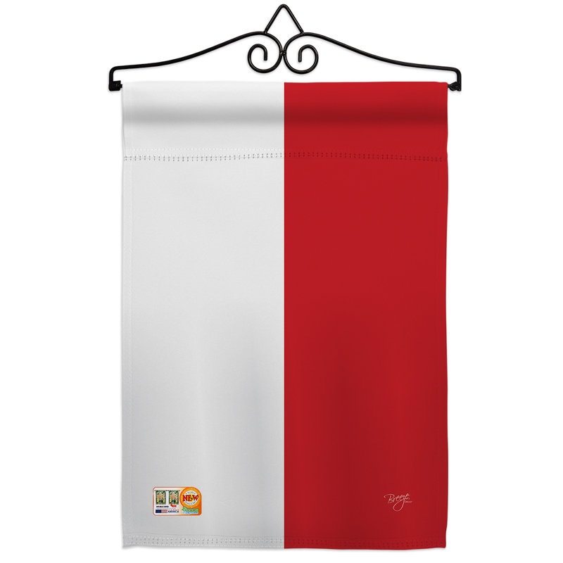 Impressions décoratives de polyester de 2 côtés 19 x 13 po  drapeau de jardin