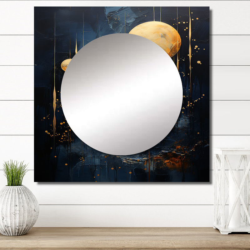 Miroir mural de salon carré Jaton, 36 po x 36 po