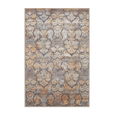 Tapis gris/brun/noir contemporain