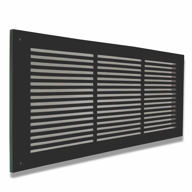 Grille murale en métal, Noir