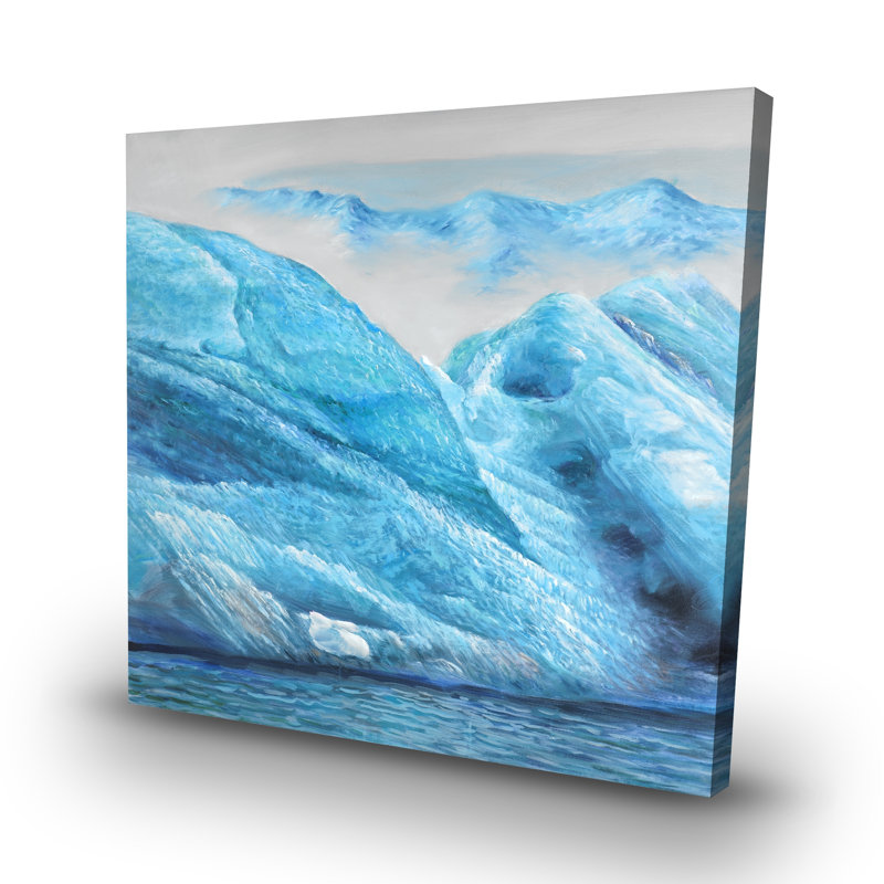 Icebergs - 32"x32" art on canvas