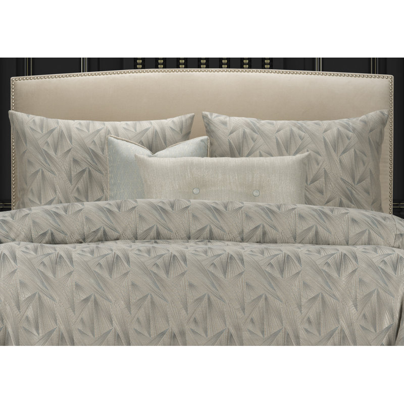 Ensemble de housse de couette Fine Point Luxury, Housse de couette de grande taille + 2 coussins dÃ, Minéral