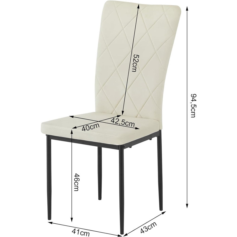 Bronwen Parsons Chair, Cream White Velvet