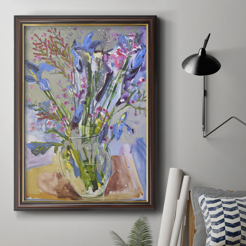 Maine Spring Flowers II, toile encadrée de qualité supérieure - prête à être accrochée, H 20 po x l 16 po x P 2,5 po