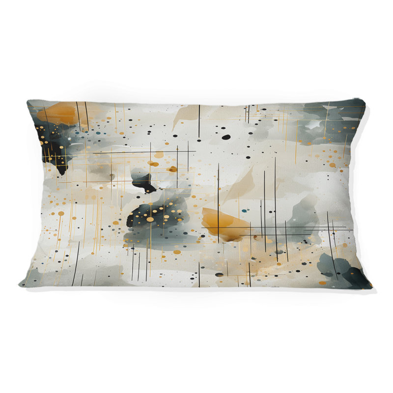 Urban Geometric Pattern - Printed Throw Pillow