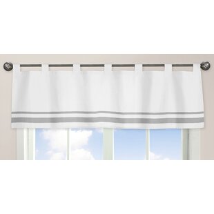 Hotel Curtain Striped Cotton Tailored 54" Window Valance