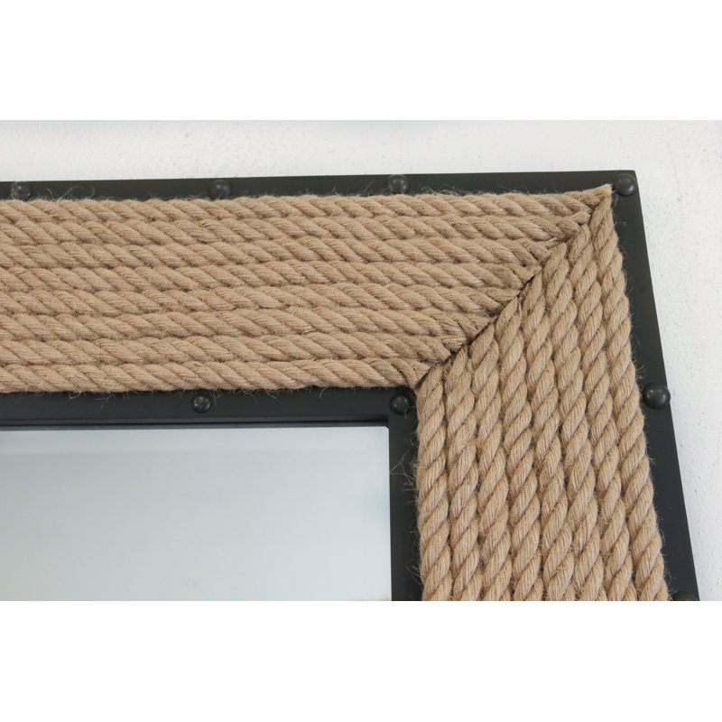 Gwen Wood Flat Wall Mirror