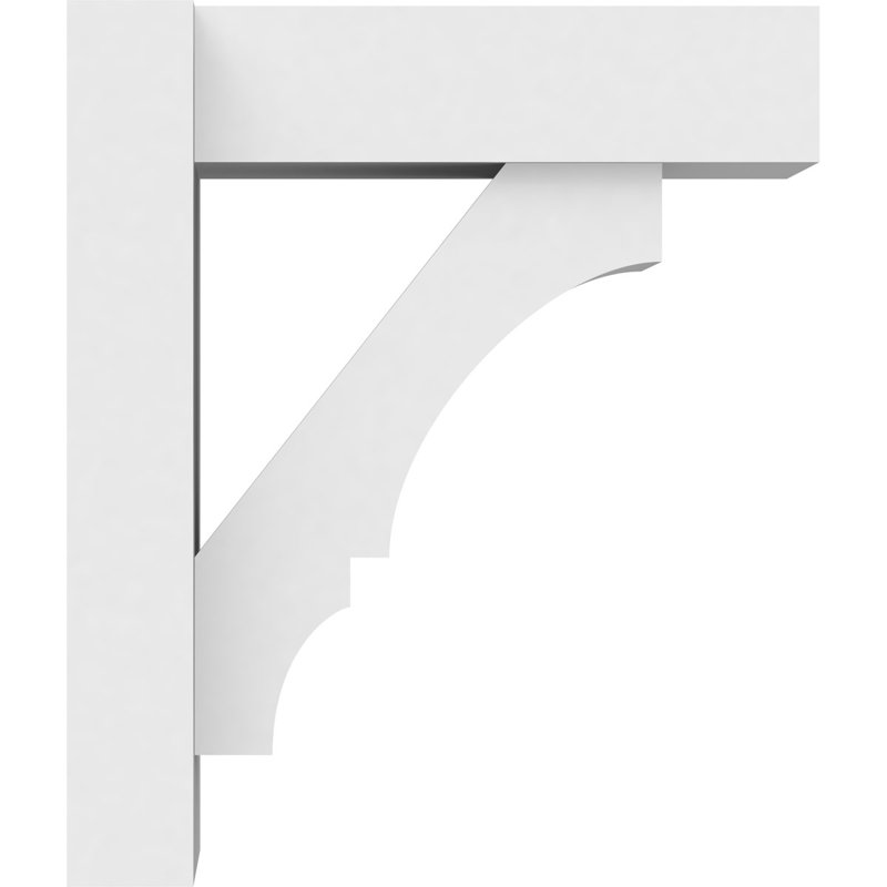 Balançoire balboa en PVC de qualité architecturale avec extrémités en bloc, L 7 po, H 14 po x P 12 po