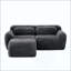Canapé en forme de L sans os, tissu moelleux moelleux et moelleux, avec éponge haute densité 32D, sans assemblage requis, conception ergonomique inférieure antidérapante, avec coussins décoratifs, convient aux chambres à coucher-1184088039