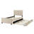 Velvet Upholstered Platform Bed with Trundle-112511389-106492948