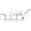 Hansgrohe Metropol Classic 4-Hole Roman Tub Set Trim with 1.8 GPM Handshower Trim Set Only-69278139-63222440