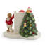 Arbre de Noël Spode, village de père Noël avec enfants 2,5 po