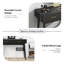 Petit bureau noir avec tiroirs