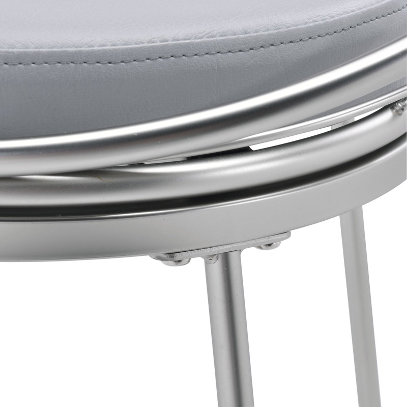 Clear Acrylic and Chrome Metal Side Chair Set