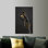 Élégante œuvre d'art sur toile imprimée: conception de bracelet doré femme africaine, toiles à cadre doré 1P