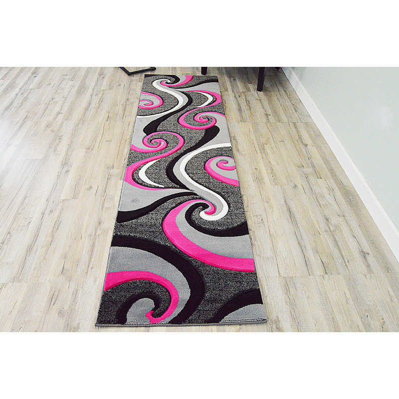 Mccampbell Performance Abstract Indoor Rug, Runner 2'2" x 7'4"