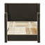 Lit plateforme tapissier avec couchette et trois tiroirs Nadine-125737405