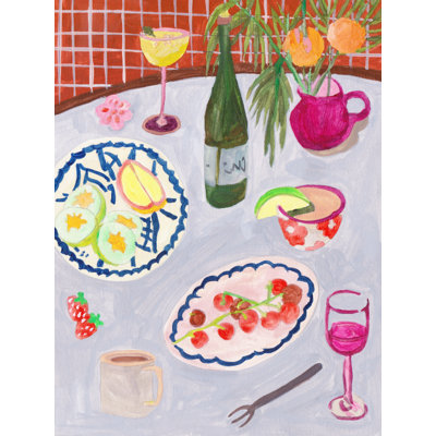 Tamari Bites And Sips II by Melissa Wang - Wrapped Canvas Print