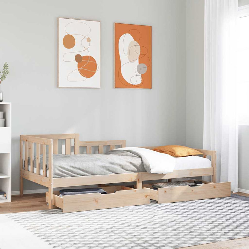 Crumrine Solid Wood Daybed, 88 x 203.5 cm, White