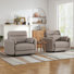52.4" Wide Modern Corduroy Power Recliner Chair With Two Accent Pillows & Charging Ports (Set Of 2)
