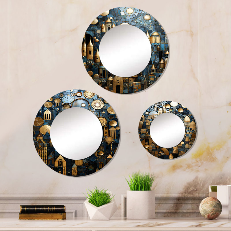 Loresa Metal Round Mirror