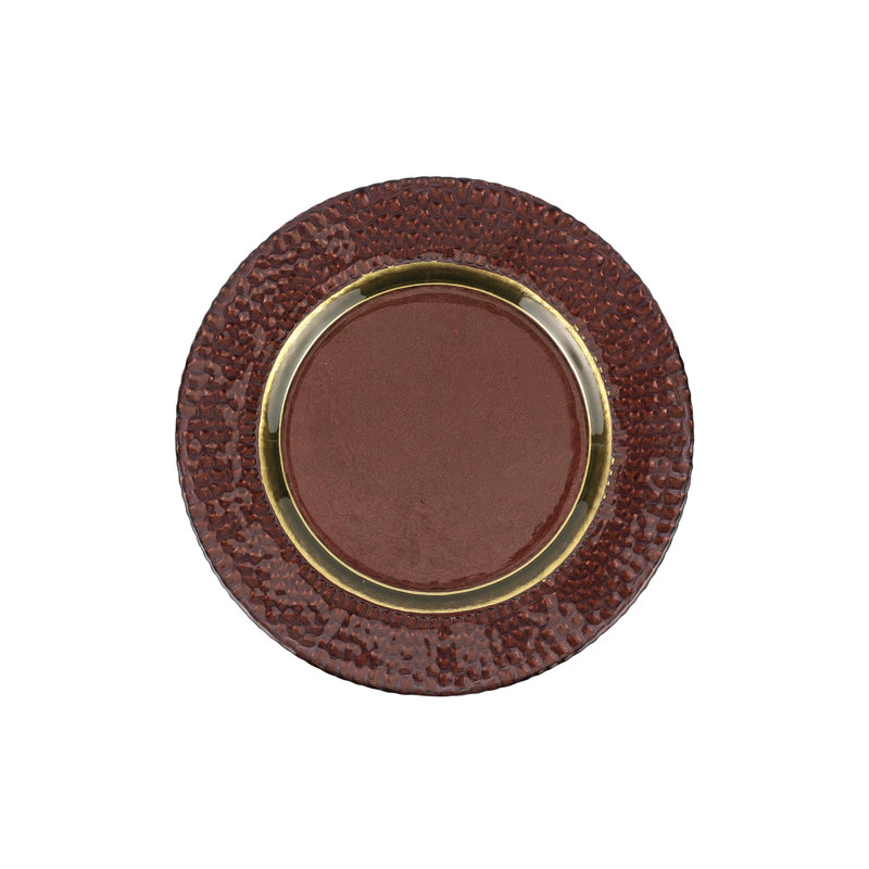 Pelli Glass Salad Plate, Brown