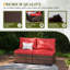Wicker Outdoor Patio Sofa-637663230