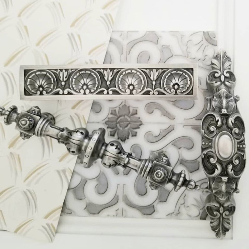 Kings Road Bar / Handle Pull, Antique Pewter