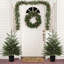Sapin de Noël artificiel vert réaliste de 90 cm avec branches de sapin naturelles et pot noir