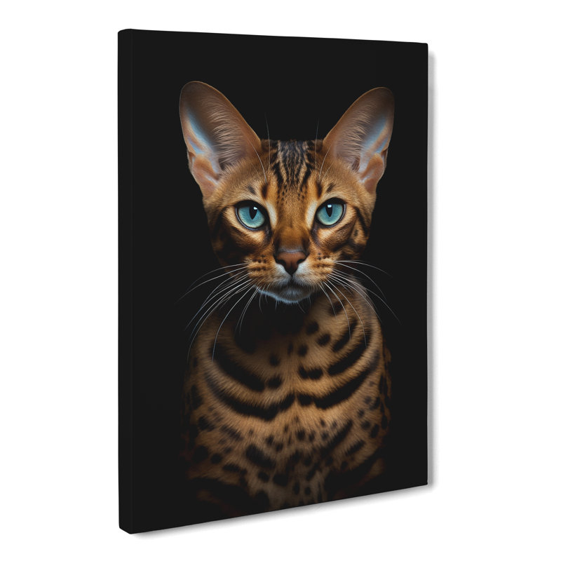 Bengal Cat Minimalism - No Frame Print, 60cm H x 40cm W x 3cm D