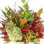 Fall Arrangement in Lemon Vase