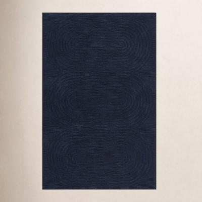 Tillie Hand Tufted Wool Navy Rug