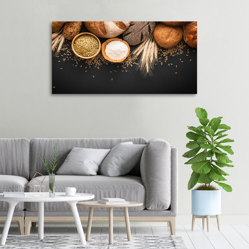 Bread And Wheat - Wrapped Canvas Print