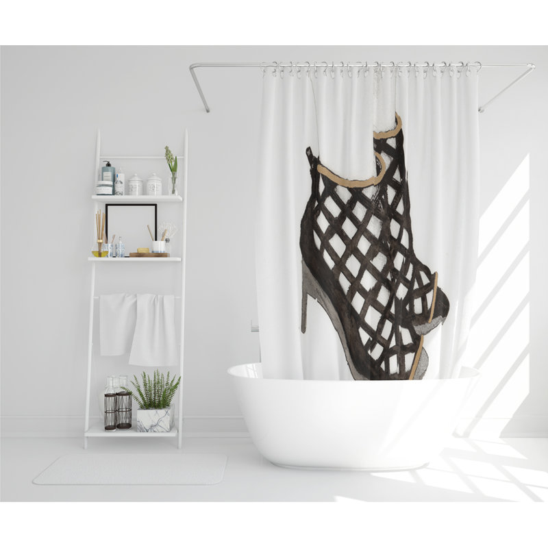 Quam Polyester Shower Curtain Set
