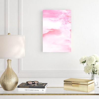 " Pink Abstract " Painting Print