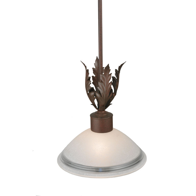 Rustic Lodge 1 - Light Rust Single Pendant