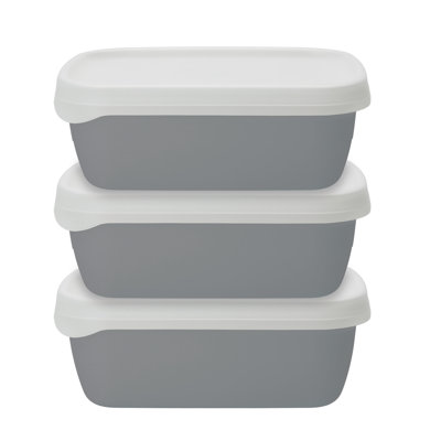 Food Storage - Set of 3 Containers and 3 Lids