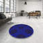 Tapis de zone indigo à motifs-43420973