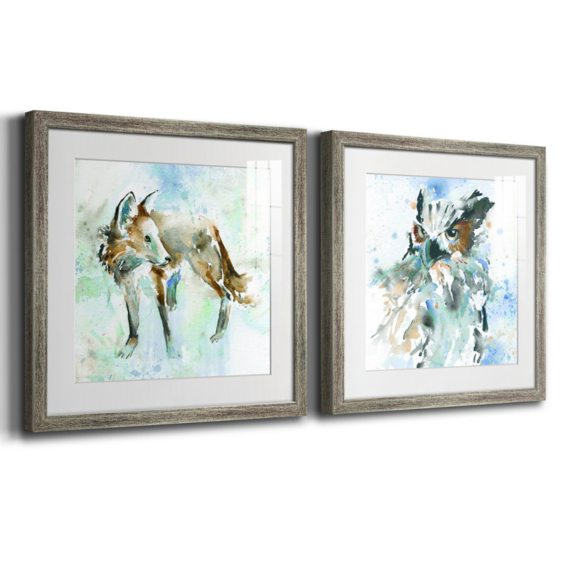 Cadre photo, ensemble de peintures sur papier