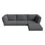 9 housses de coussin de patio de 4 po d'épaisseur 9 pièces - Remplacement hydrofuge pour canapé modulaire 4 places-600190314