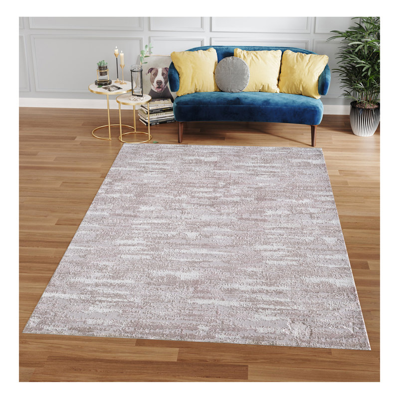 Tapis tissé champagne Milano Collection Milano, Rectangle 2 pi x 2 pi 11 po
