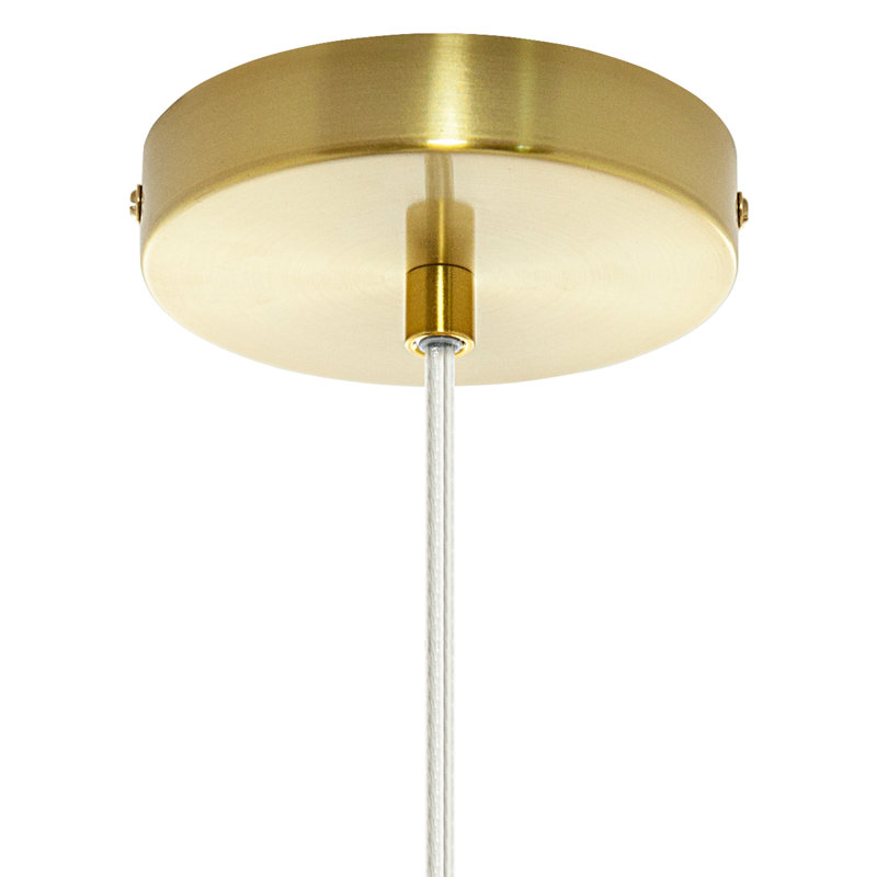 Luminaire suspendu sphérique unique à 1 lumière Jacobson, Blanc