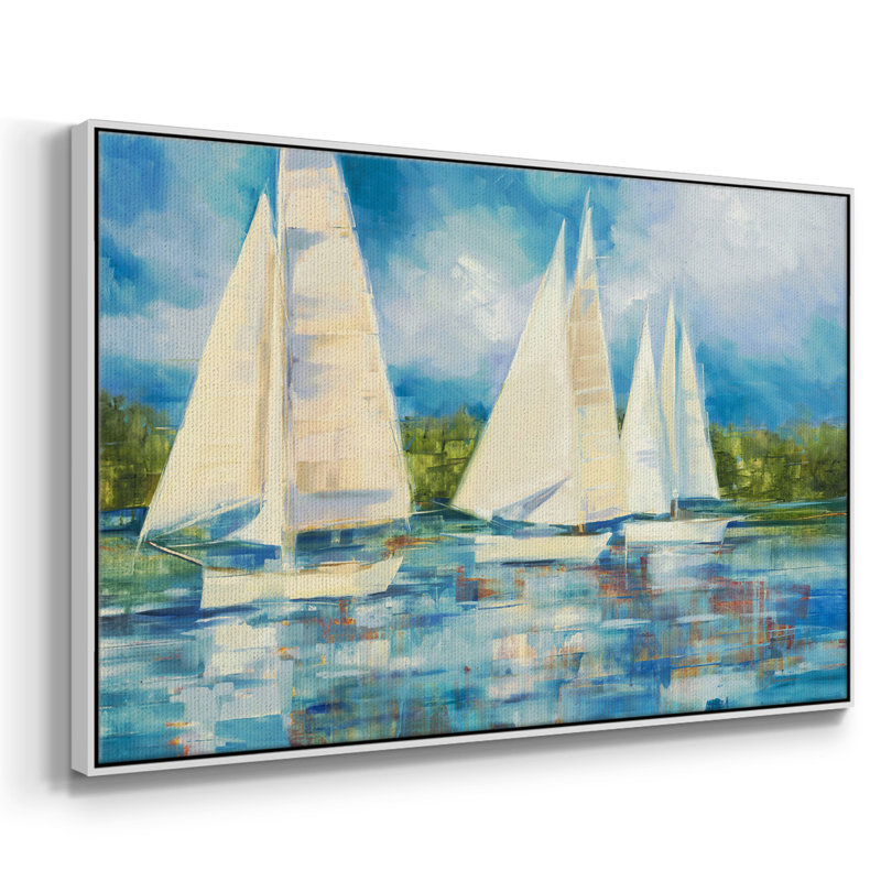 Voile transparente encadrée sur toile, H 27 po x l 41 po x P 2 po, Blanc