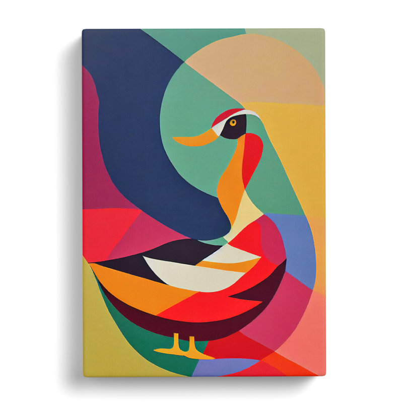 Abstract Duck Vol.4 - Wrapped Canvas, 50cm H x 35cm W x 3cm D