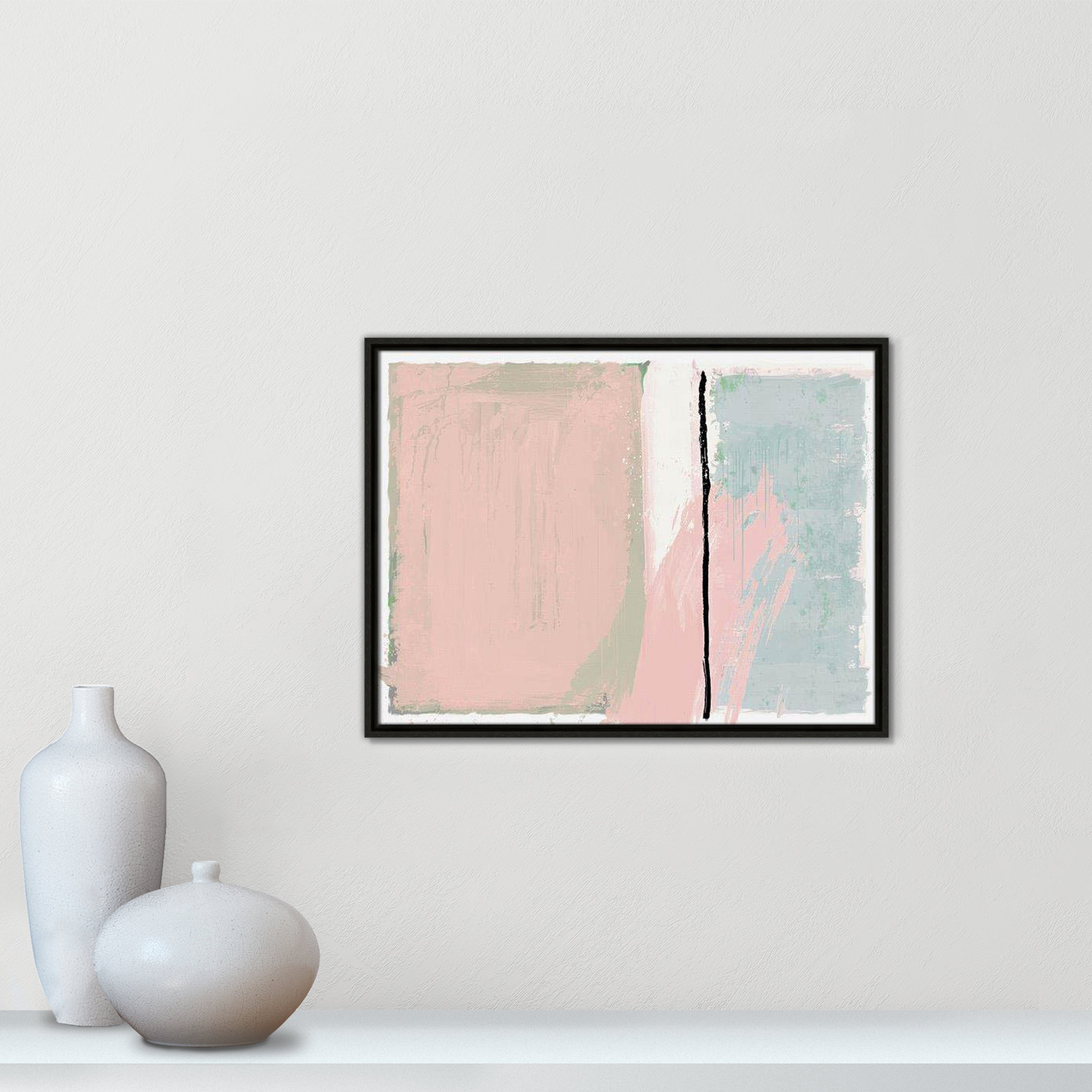 Pastel Opulance Print, 19.5" H x 25.5" W x 2" D, Espresso Floater Framed, No Mat