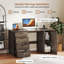 53" Computer Desk With Power Outlets Large Executive Desk With 4 Storage Drawers-644759291