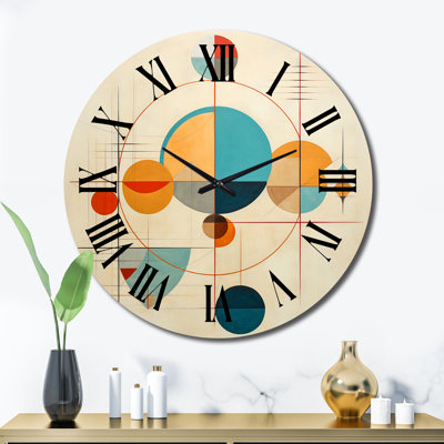 Distant Galaxies Midcentury Elegant Retro - Horloge murale moderne Mid-Century