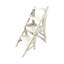 Chaise pliante et escabeau 2-en-1 élégante et élégante de 34 po de hauteur x 16,5 po de largeur x 20 po de profondeur-1240567611